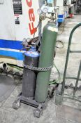Oxygen/Acetylene Tank Cart with Torch, Hose, Gauges, and Tanks