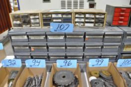 18-Bin Organizer Cabinet with Dowels Contents