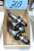 Lot-(3) CAT40 Taper Tap Type Tool Holders in (1) Box