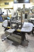 Wells Model W, Horizontal Metal Cutting Band Saw, with Roller Feed Stand