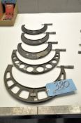 Lot-Five Piece Outside Micrometers in (1) Row