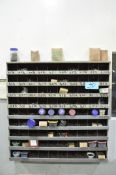 Wall Mounted 90-Open Bin Organizer Cabinet with Nuts and Bolts Hardware Contents