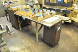 Lot-(1) Bench and (3) Cabinets (in Grinding Room)