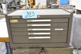 Kennedy 5-Drawer Machinist Tool Box with End Mills Contents