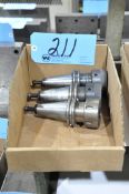 Lot-(3) CAT40 Taper Collet Type Tool Holders in (1) Box