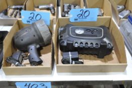 Motor Trend Portable 12-Volt Air Compressor in (1)Box with Motor Trend Cordless Spotlight in (1) Box