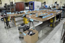 Lot-(5) Various Work Benches in (2) Rows, (Contents Not Included), (Not to Be Removed Until Empty)