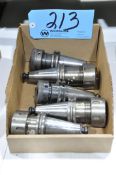 Lot-(5) CAT40 Taper Collet Type Tool Holders in (1) Box