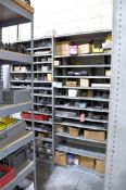 Lot-(3) Sections Light Duty Shelving, (Contents Not Included), (Not to Be Removed Until Empty)