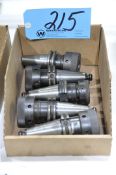 Lot-(5) CAT40 Taper Collet Type Tool Holders in (1) Box