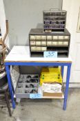 Lot-Various Service Kits and Organizer Cabinets with (1) Stand