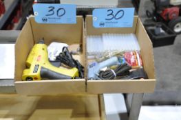 Lot-Stanley Glue Gun with Supplies in (2) Boxes