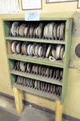 Lot-Used Grinding Wheels in (1) Rack