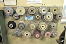 Lot-Used Grinding Wheels on (1) Rack