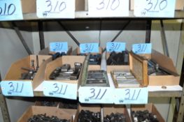 Lot-Hold Down Tooling in (8) Boxes on (1) Shelf
