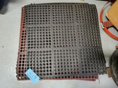 Lot of 10 pcs. Interlocking Floor Mats. Approximately 36