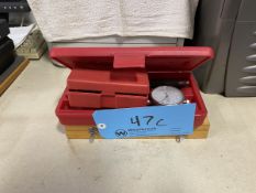 Lot of (2) Mitutoyo 0.4 to 0.7 Cylinder Gauges With (1) Dial Gage