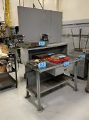 Lot of (1) 48'' L x 28'' W 1- Drawer Metal Work Bench (With No Contents)