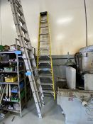 Werner Model FSA12, 12' Fiberglass & Aluminum Step Ladder, 300 Lb. Capacity