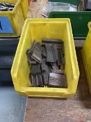 Lot of (1) Bin of Various Size Grinding Holders