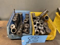 Lot of (1) Bin of 5-C Collets with (1) Bin of K-A Collets