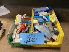 Lot of (2) Bins of Various Size Carbide Turning Insert