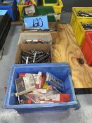 Lot of (5) Bins of Assorted Drill Bits, Taps and End Mills