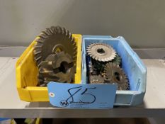 Lot of (2) Bins of Various Size Gear Cutters