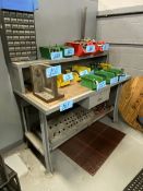 Lot of (1) 60'' L x 28'' W 1-Drawer Metal Work Bench (With No Contents)