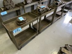 Lot of (6) Mobile Hand Carts (With No Contents)