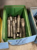 Lot of (1) Bin of Collet Chuck Milling Tool Holders