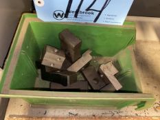 Lot of (1) Bin of Hold Down Fixture