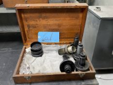 Lot of (5) Jones & Lamson # TC-10 Various Size Optical Comparator Magnifications Projector Lenses