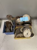 Lot of (3) Bins of Various Size Grinding Wheels