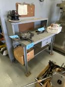 Lot of (1) 48'' L x 28'' W 1- Drawer Metal Work Bench (With No Contents)