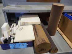 Lot of Misc Plastic Stock, (Appears to be Delron, Nylon, & Phenolic)
