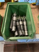 Lot of (1) Bin of R-8 Shank Tool Holders