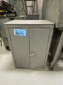 Lot of (1) 24'' L x 14'' W x 34'' H 2-Door Storage Cabinet, (With No Contents)