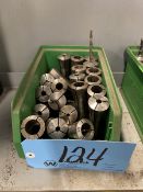 Lot of (1) Bin of R-8 Collets