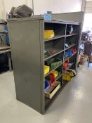 Lot of (1) 29'' W x 74'' L x 64'' H Dual Side Storage Cabinet, (With No Contents)