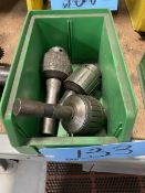 Lot of (1) Bin of (3) Drill Chucks