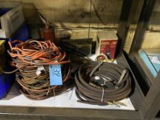 Lot-Extension Cords, Air Hose, Utility Pump, Fire Extinguisher and Radio