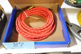 MILLER CS410-25PC 25' Red Braided Tig Torch Power Cable with Case