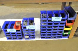 Lot-Bolts, Screws, Nuts and Washers with Plastic Bins