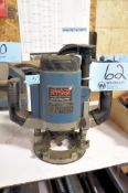 RYOBI MODEL RE-600 3-HP Variable Speed Electric Plunge Router