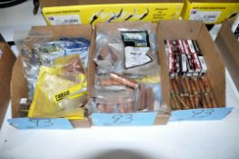 Lot-Copper Welding Nozzles and Torch Tips in (3) Boxes
