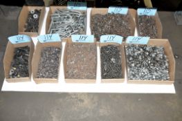 Lot-Bolts, Screws, Nuts and Slugs in (5) Boxes
