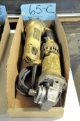 Lot-(2) DEWALT Electric Angle Grinders in (1) Box