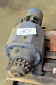 SEW-EURODRIVE MODEL R93DT90L4BMG 1.5KW 1,732-RPM 3-Phase Drive Motor