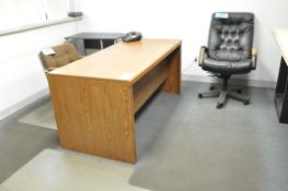 Lot-Desk, Drawing Table, Stand, Bookcase, 4-Drawer Lateral File Cabinet, Etc.